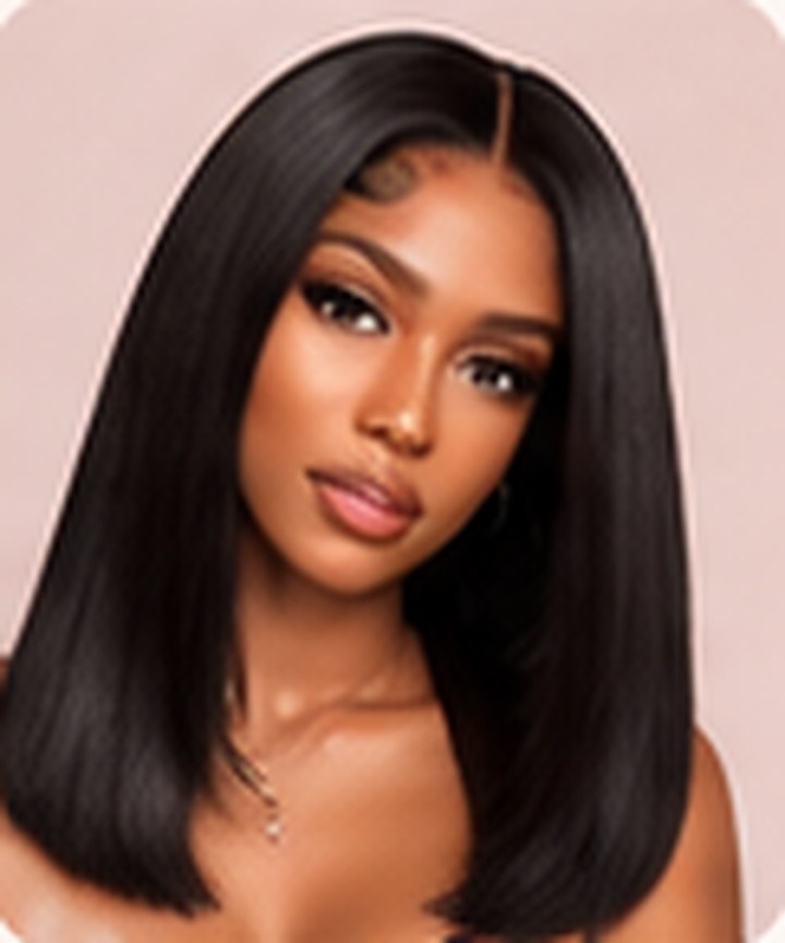 Perruque 7x5 ByeBye Lace sans colle Bob Yaki Lisse